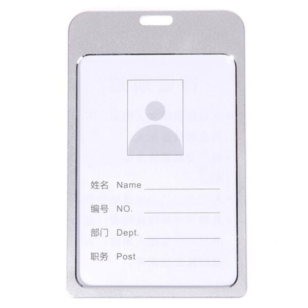 Metal Id Card Holder- Silver